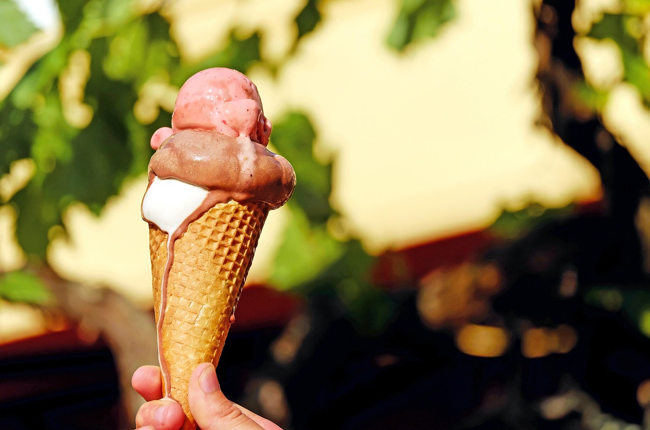 ice cream, ice cream flavors, multicoloured, waffle, melt, ice cream, ice cream, ice cream, ice cream, ice cream
