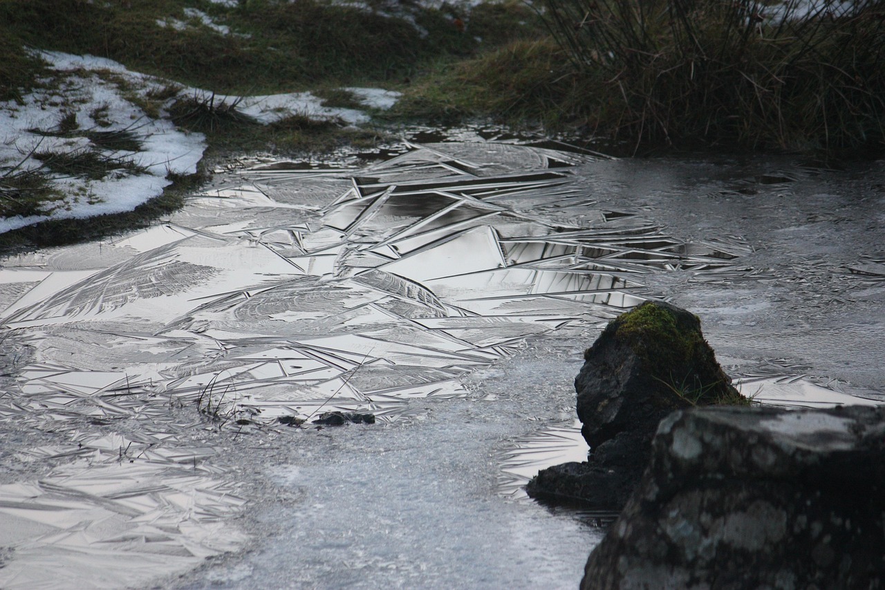 skye, scotland, cold, nature, water, gel, ice, roche, plant