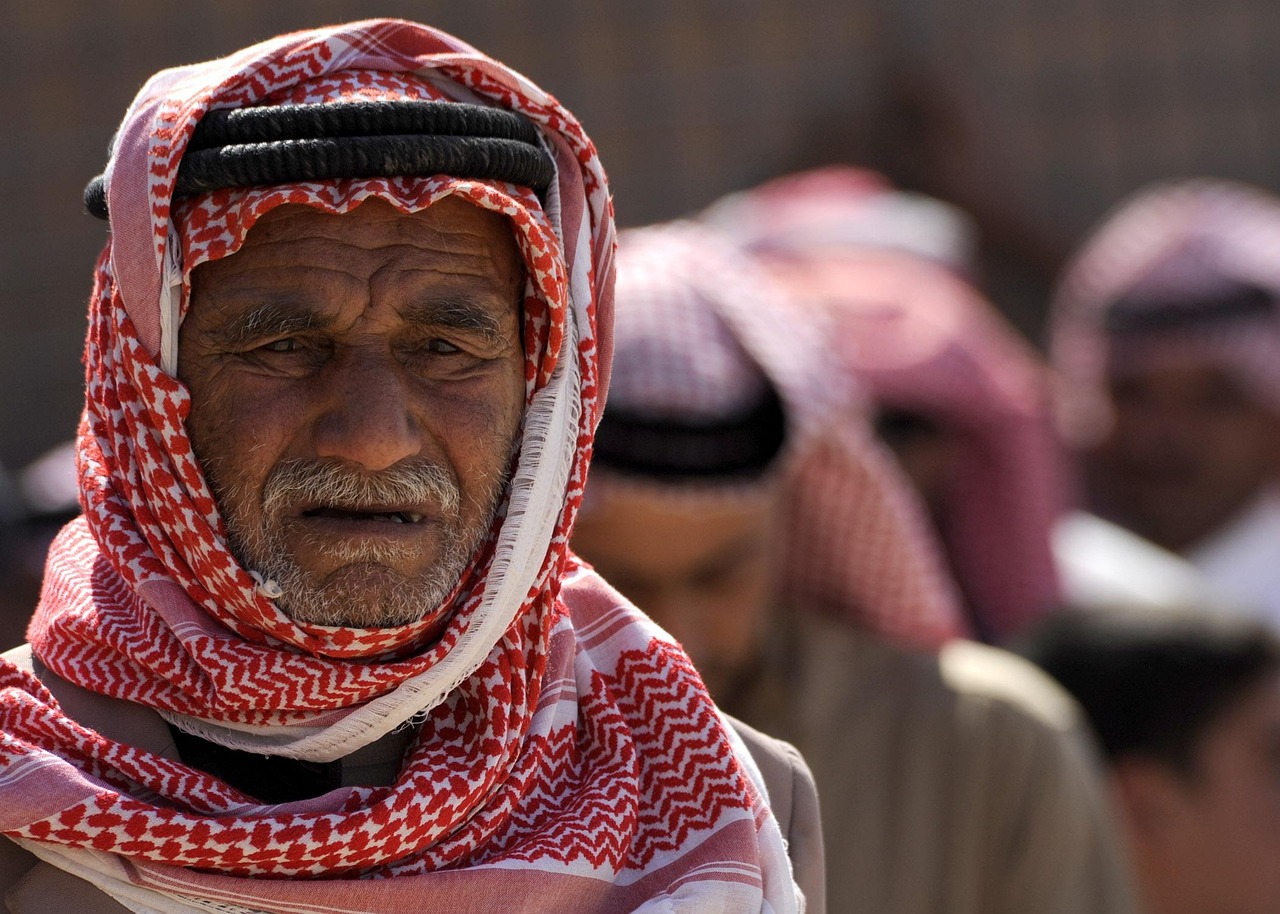 man, elderly, portrait, old, senior, keffiyeh, headscarf, traditional headdress, arabian headscarf, arabic, iraqi, arabic, arabic, arabic, arabic, arabic